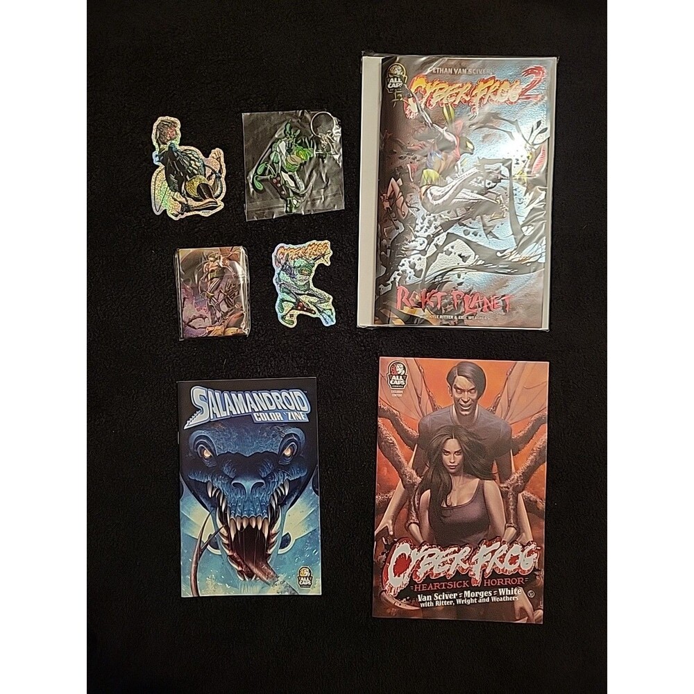 Signed Cyberfrog 2 Rekt Planet + 2 more comics + EXTRAS New